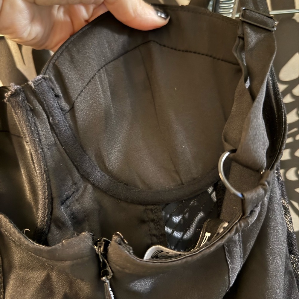 bebe Black Wide Leg Jumpsuit - Picture 4 of 6